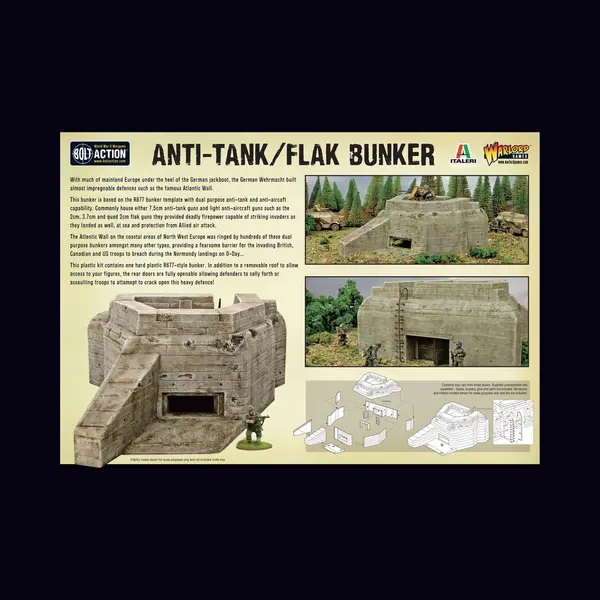 WarLord Bolt Action Spiele, Miniaturen - Flak Bunker thumbnail