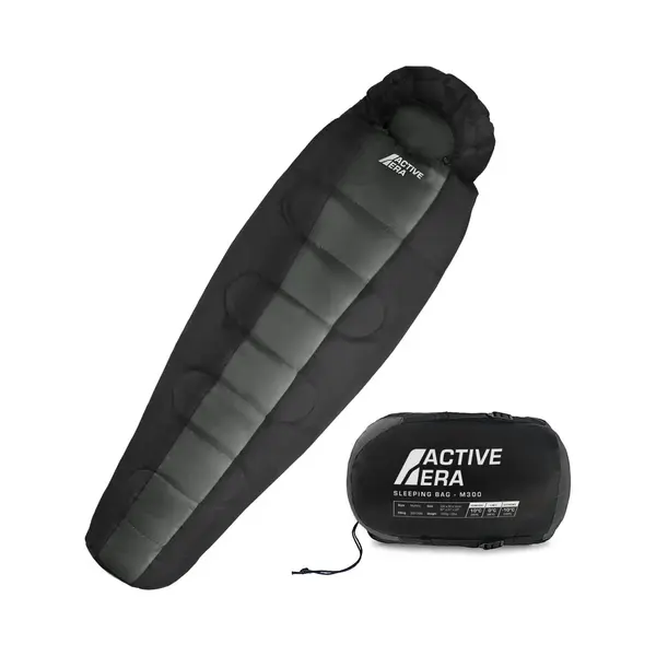Active Era Mumienschlafsack – Schlafsack Winter Und Sommer, -10°C Bis 10°C - Wasserabweisend Und Windschutz - Ultraleicht - Outdoor Campen - thumbnail