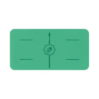Liforme Classic Yoga Knee Pad - Green - Non-Slip, Eco Friendly With Patented Alignment Line System