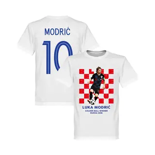 Retake Kroatië Modric Golden Ball 2018 Winner T-Shirt - Kinderen - 116