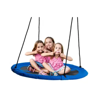 Bramble Large Nest Swing Seat Basket - Durable Frame With Rope Hanging Kit - 110cm, 180kg Capacity, Outdoor Kids Play Summer Garden Swing Accessory