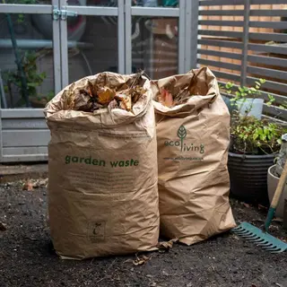 EcoLiving Compostable Garden Waste Paper Bags