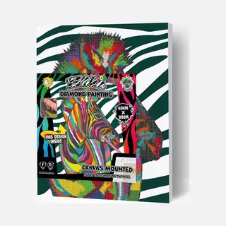 Lannoo Creative Sets - Diamond Painting - Op Canvas - Zebra