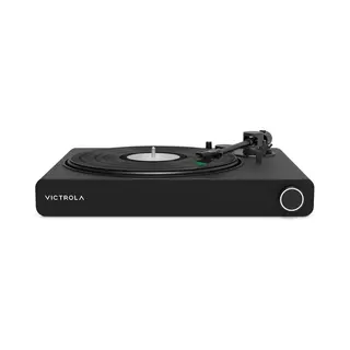 Victrola Stream Audio-Plattenspieler mit Riemenantrieb Schwarz