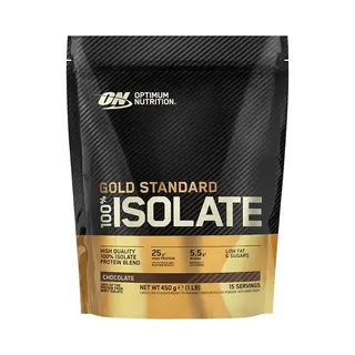 Optimum Nutrition Gold Standard 100% Whey Protein Isolate Powder, Chocolate, 450g, 15 Servings