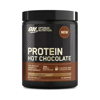 Optimum Nutrition Protein Hot Chocolate Whey Protein - Chocomel Hazelnut Proteine Poeder - Eiwitshake - 350 Gram (10 Doseringen)