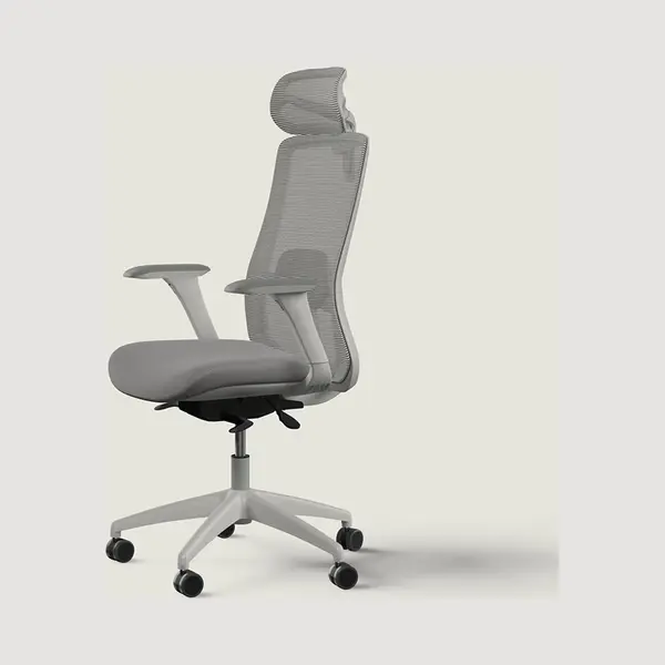 Desktronic Adjustable Ergonomic Office Chair | Desk Chair With Headrest, Armrests, Lumbar Support, Height Adjustments - Designed For European Body - thumbnail
