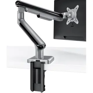 Desktronic Single Monitor Mount, Up To 34" & 8kg, 360° Rotation, Height Adjustable, Sturdy, Easy Install, For Large Screen, Ergonomic Design, Fits