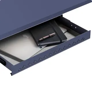 Desktronic Desk Drawer, Hidden Desk Organizer, Under-Desk Storage Drawer, Easy Installation, Space-Saving, Large Capacity, Metal, For Office And