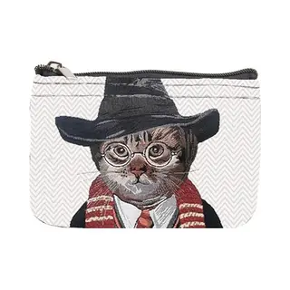 Signare Ritsportemonnee - Luxe Gobelinstof - Magical Cat - Magische Kat