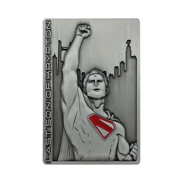 FaNaTtik Superman 2025 Last Son Of Krypton Ingot | Limited Edition 5, 000 Numbered Collectible | Officially Licensed 89x59mm thumbnail