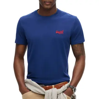 Superdry & Co Shirt 'Essential' Kobaltblauw / Rood