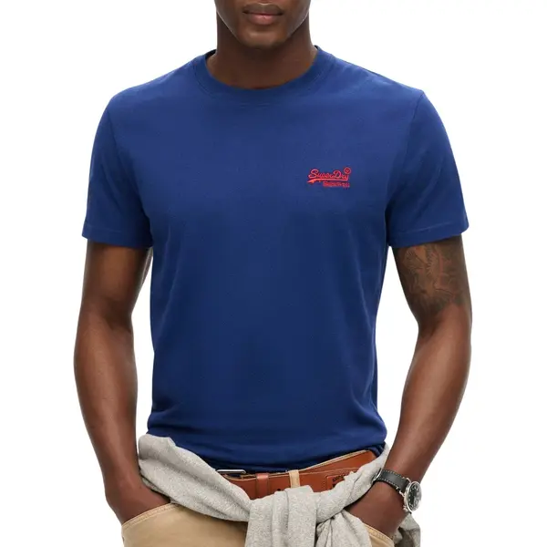 Superdry & Co Shirt 'Essential' Kobaltblauw / Rood thumbnail