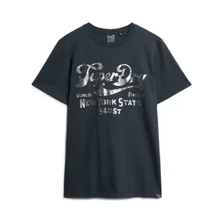 Superdry T-Shirt T-shirt Workwear à Motif Métallisé