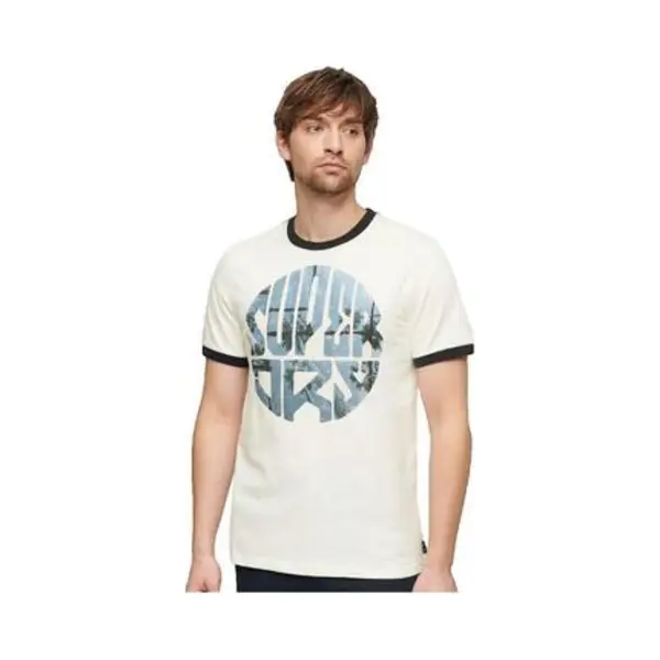 Superdry, Herren, Shirts, T-Shirt Mit Logo Und Fotoprint, Weiss, (S) thumbnail