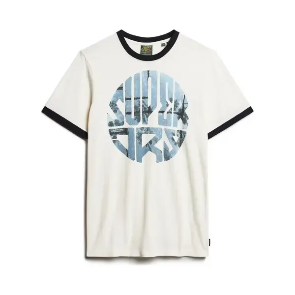 Superdry Herren T-Shirt Mit Logo Und Fotoprint Winterweiß Xxxl thumbnail
