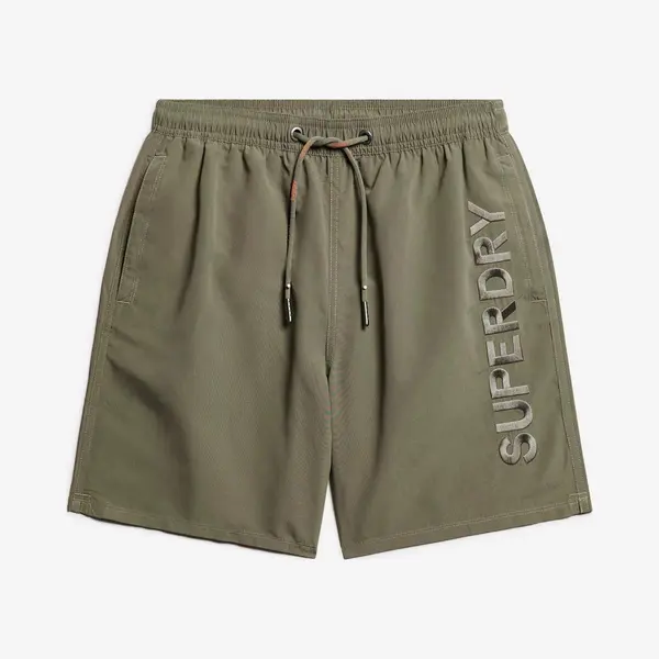 Superdry Premium Swim 17 Inch Badehose Khaki - M thumbnail