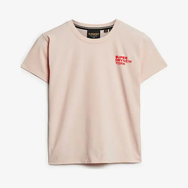 Superdry, Damen, Shirts, Sport Luxe T-Shirt Mit Grafik, Pink, (12XL) thumbnail