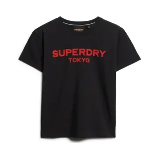 Superdry, Damen, Shirts, Sport Luxe T-Shirt Mit Grafik, Rot, (10XL)