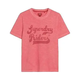 Superdry T-Shirt T-shirt Archive Kiss Print Manches Courtes