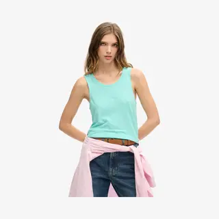 Superdry, Damen, Shirts, Tanktop Mit Auchnitt, Damen Uperdry, Grün, (S)