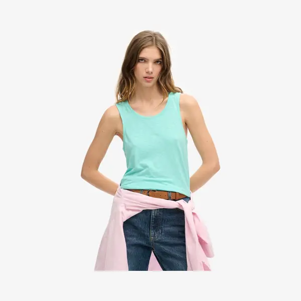 Superdry, Damen, Shirts, Tanktop Mit Auchnitt, Damen Uperdry, Grün, (S) thumbnail