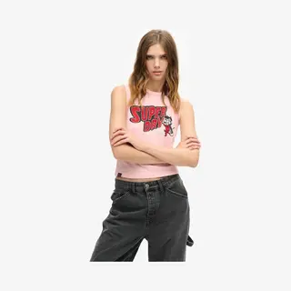 Superdry - Retro Slim-fit Bodywarmer Met Versiering - Dames - Vesten