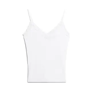 Superdry - Essential Camitopje Met Kanten Boord - Dames - Vesten