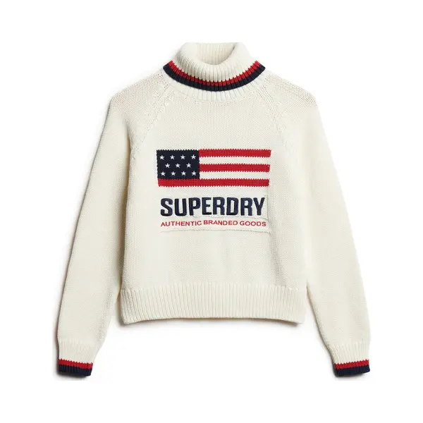 Rollkragenpullover Frau Superdry Americana thumbnail