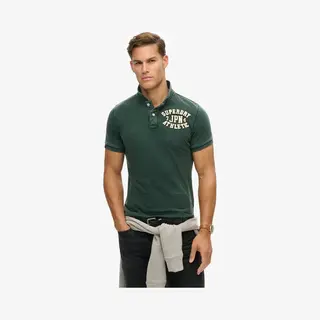Superdry Poloshirt Vintage Athletic Polo M1110396a 27e Enamel Green Mannen Maat - M