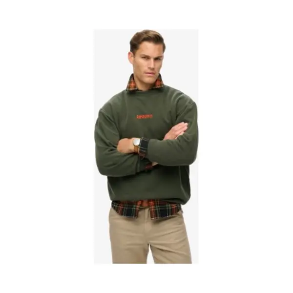 Superdry Sweatshirt Micro Logo Graphic Coupe Oversize thumbnail