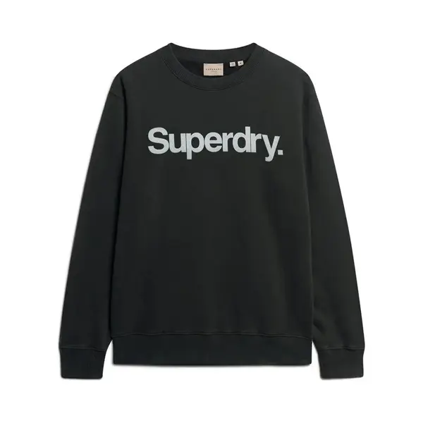 Superdry Herren Core Logo City Sweatshirt Mit Rundhalsausschnitt Schwarz Xxl thumbnail