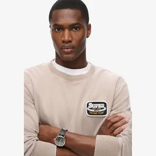Superdry - Mechanic Sweatshirt Met Ronde Hals En Losse Pasvorm - Heren - Truien