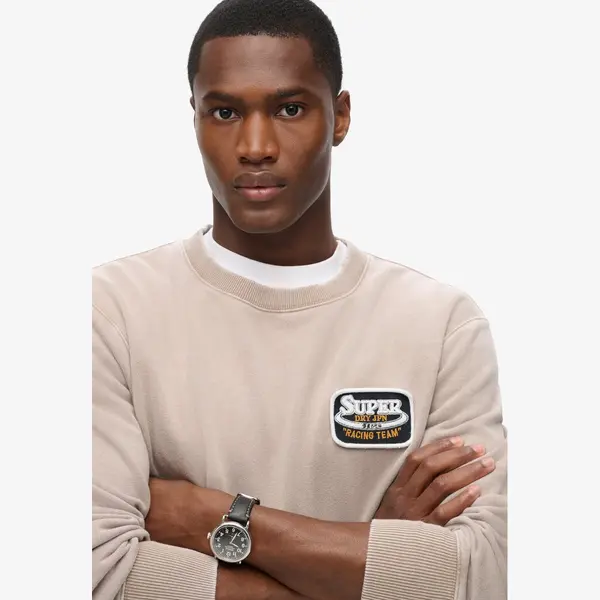 Superdry - Mechanic Sweatshirt Met Ronde Hals En Losse Pasvorm - Heren - Truien thumbnail