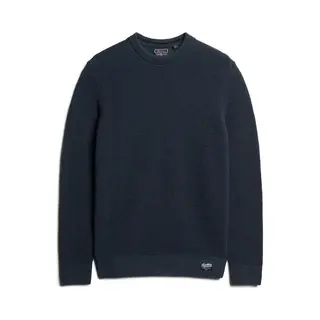 Superdry - Gebreide Trui Met Ronde Hals En Textuur - Heren - Sweaters