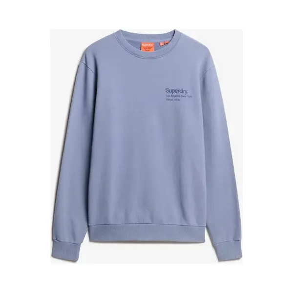 Superdry, Herren, Pullover, Core City Sweatshirt Mit Rundhalsausschnitt Und Logo, Blau, (Xl) thumbnail