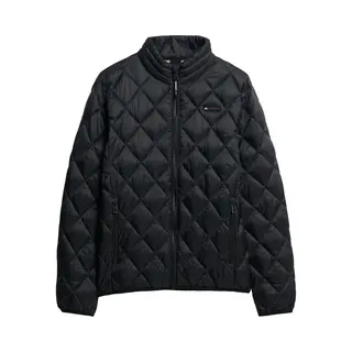 Superdry Für Herren. M5012145A Fuji Lite Steppjacke Schwarz (Xl), Lässig, Polyester