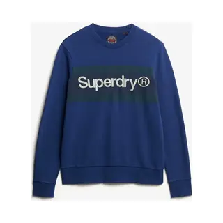 Superdry, Herren, Pullover, Lässiges Core Logo Sweatshirt Mit Rundhalsausschnitt, Blau, (Xl)