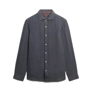 Superdry - Linnen Vakantie-overhemd Met Lange Mouwen - Heren - Lange Mouwen Shirts