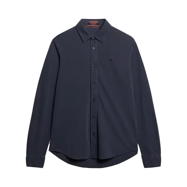 Superdry For Man. M4011000A Vintage Worn Navy Piqué Shirt (Xxl), Casual, Cotton, Long Sleeve thumbnail