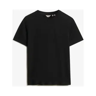 Superdry Damen Essential T-Shirt Mit Logostickerei Schwarz 40