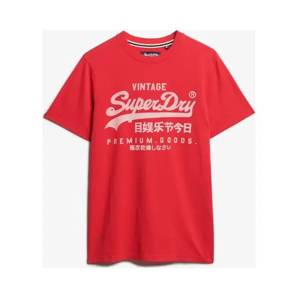 Superdry, Herren, Shirts, Vi Classic Tee, Rot, (M) thumbnail