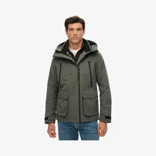 Superdry Für Herren. M5012104A Windbreaker Jacke Ultimate Emb Braun (L), Lässig, Polyester