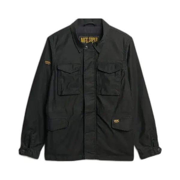 Superdry Für Herren. M5012200A Jacke M65 Schwarz (Xxl), Lässig, Baumwolle thumbnail