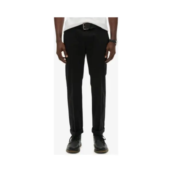 Superdry Für Herren. M7011418A Premium Regular Chino-Hose Schwarz (31/32), Lässig, Baumwolle thumbnail
