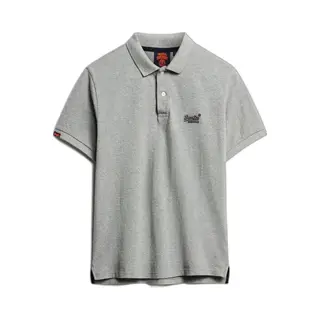 Superdry Vint Destroy Korte Mouw Poloshirt Grijs S Man