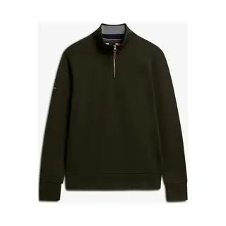 Superdry - Core Piqué Sweatshirt Met Halve Rits - Heren - Truien
