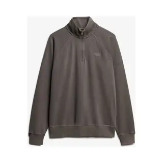 Superdry Essential Logo Sweatshirt Met Halve Rits Grijs 3XL Man