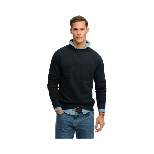 Superdry Für Herren. M2014382A Sweatshirt Vintage Athletic Tonal Navy (S), Schwarz, Lässig, Baumwolle thumbnail