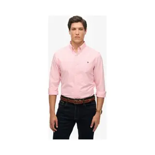 Superdry For Man. M4011037A Classic Oxford L/S Shirt Pink (S), Cotton, Long Sleeve